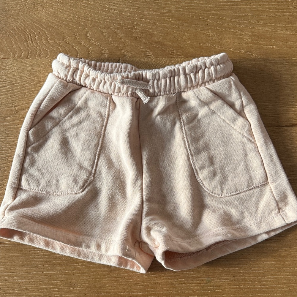 Zara Kids Soft Blush Women’s Elastic Waist Shorts, Size 4-5